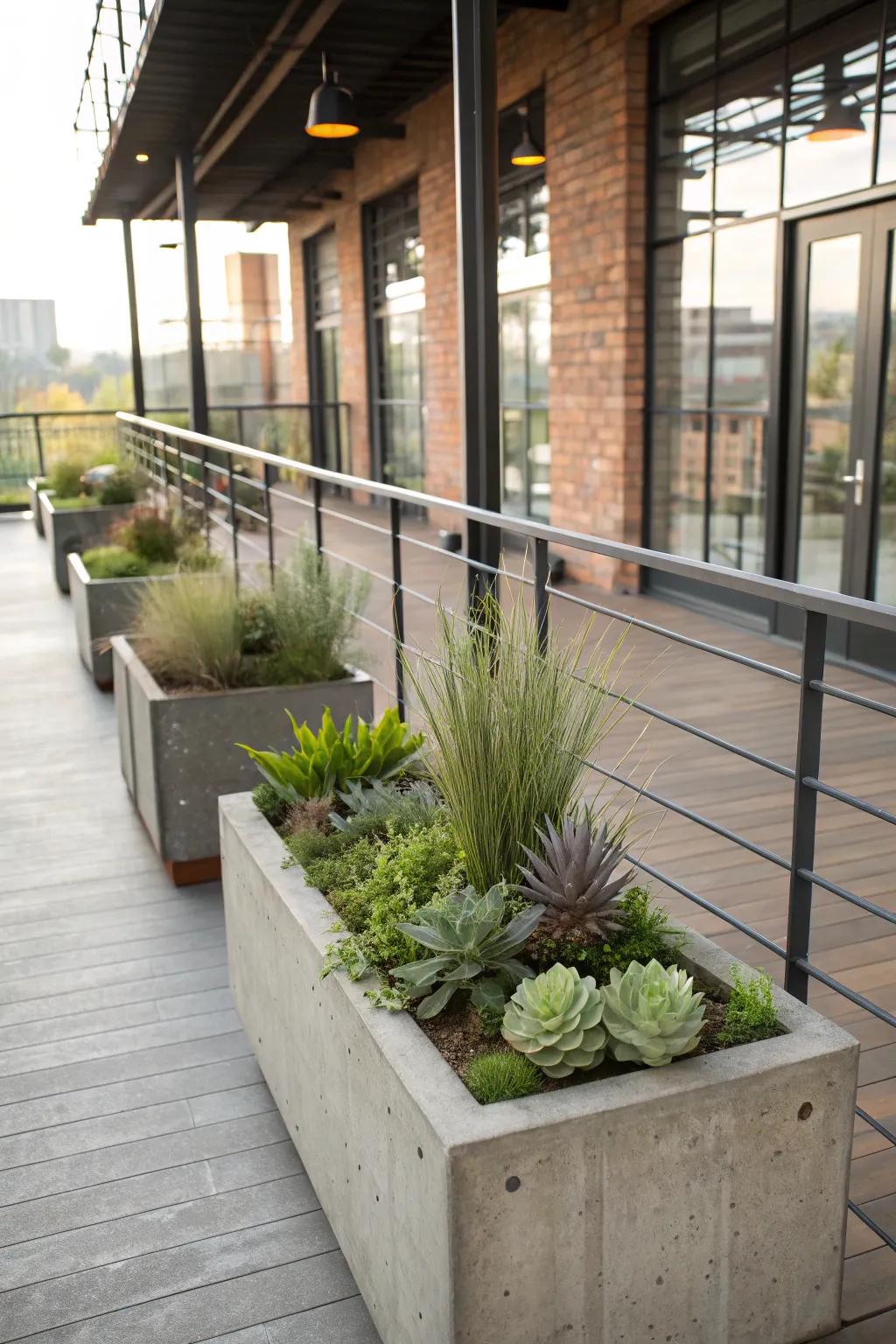 Get hands-on with durable and stylish concrete planter boxes.