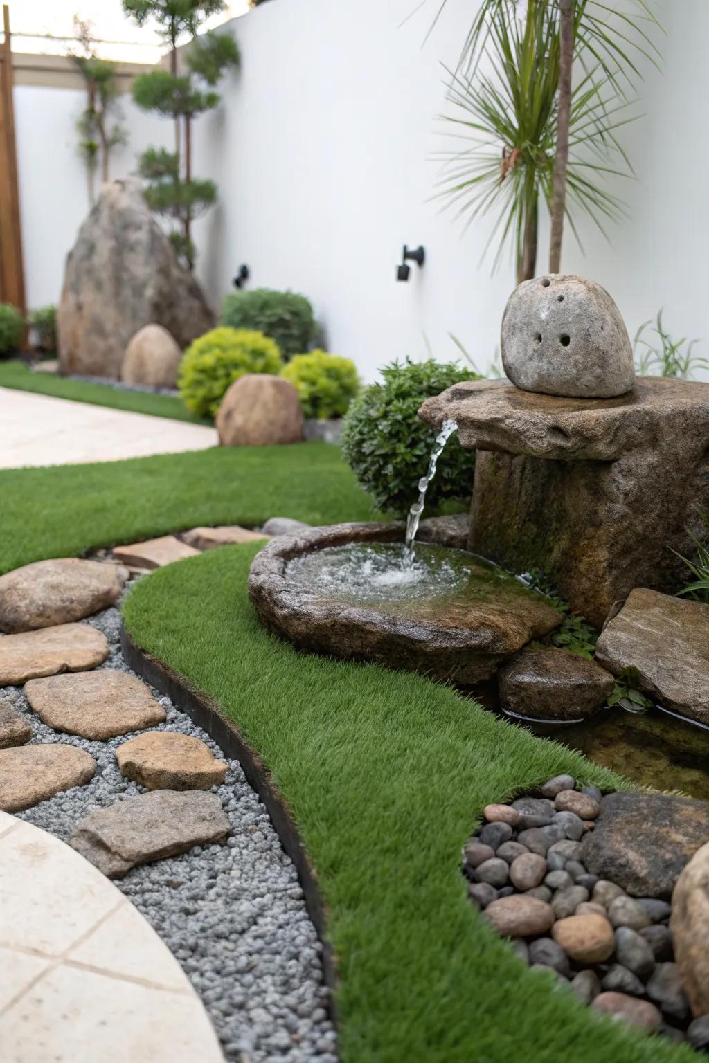 Find peace in a Zen-inspired space.