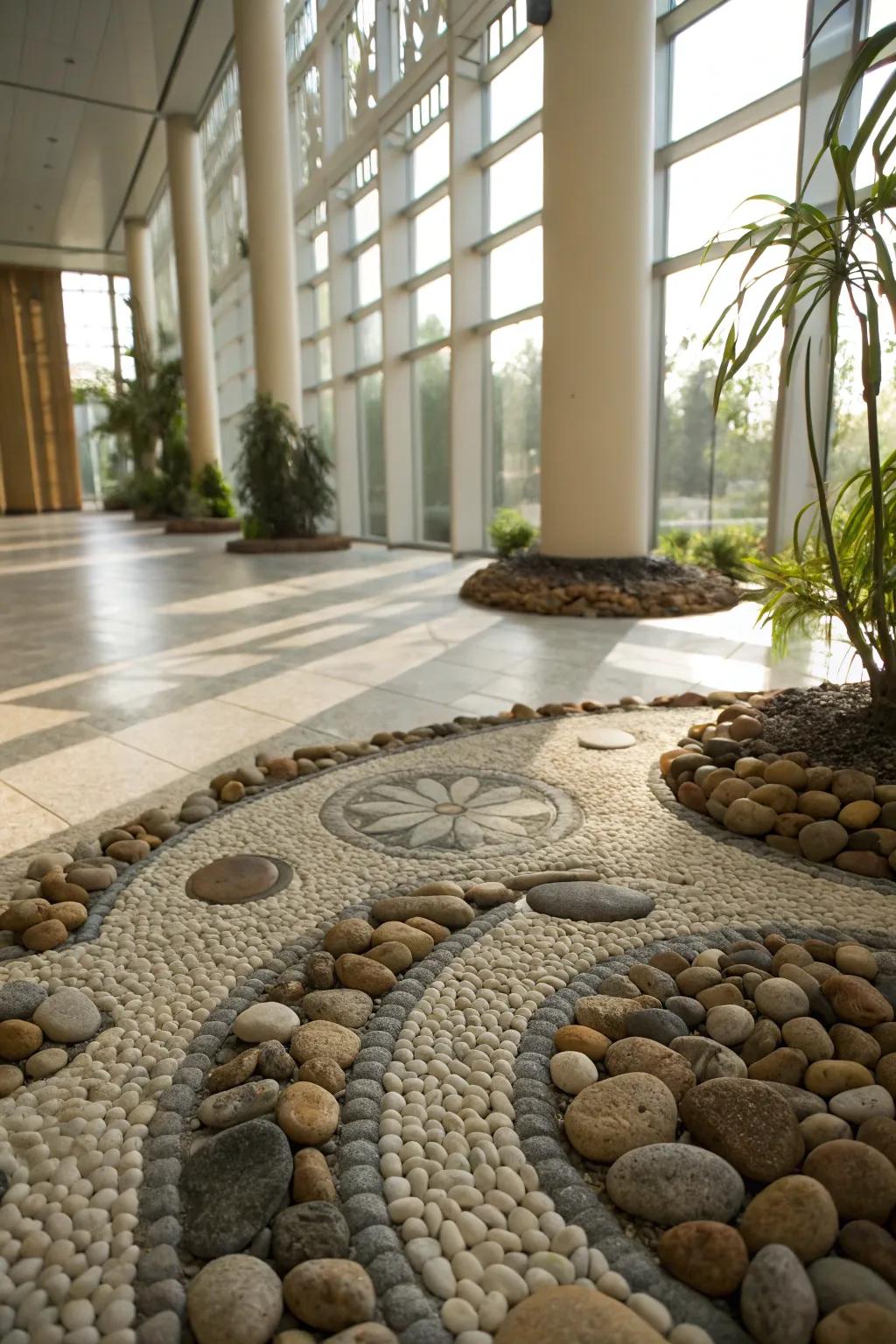 Natural flooring adds texture and an earthy vibe to your atrium.