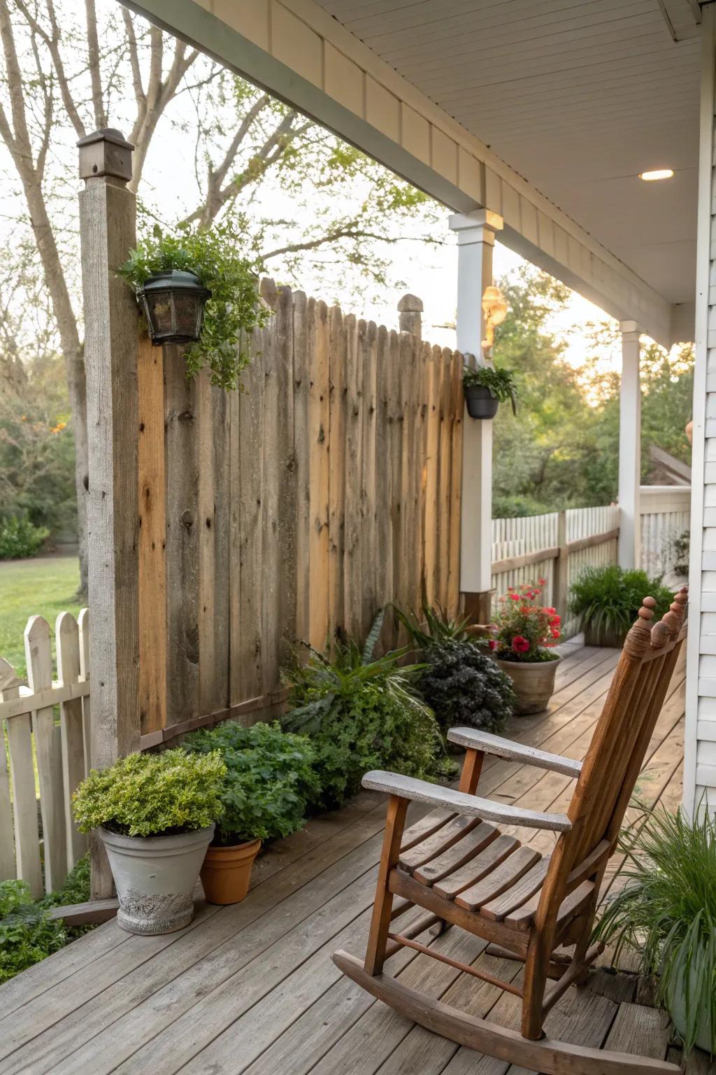 Reclaimed wood designs bring rustic charm and sustainability.