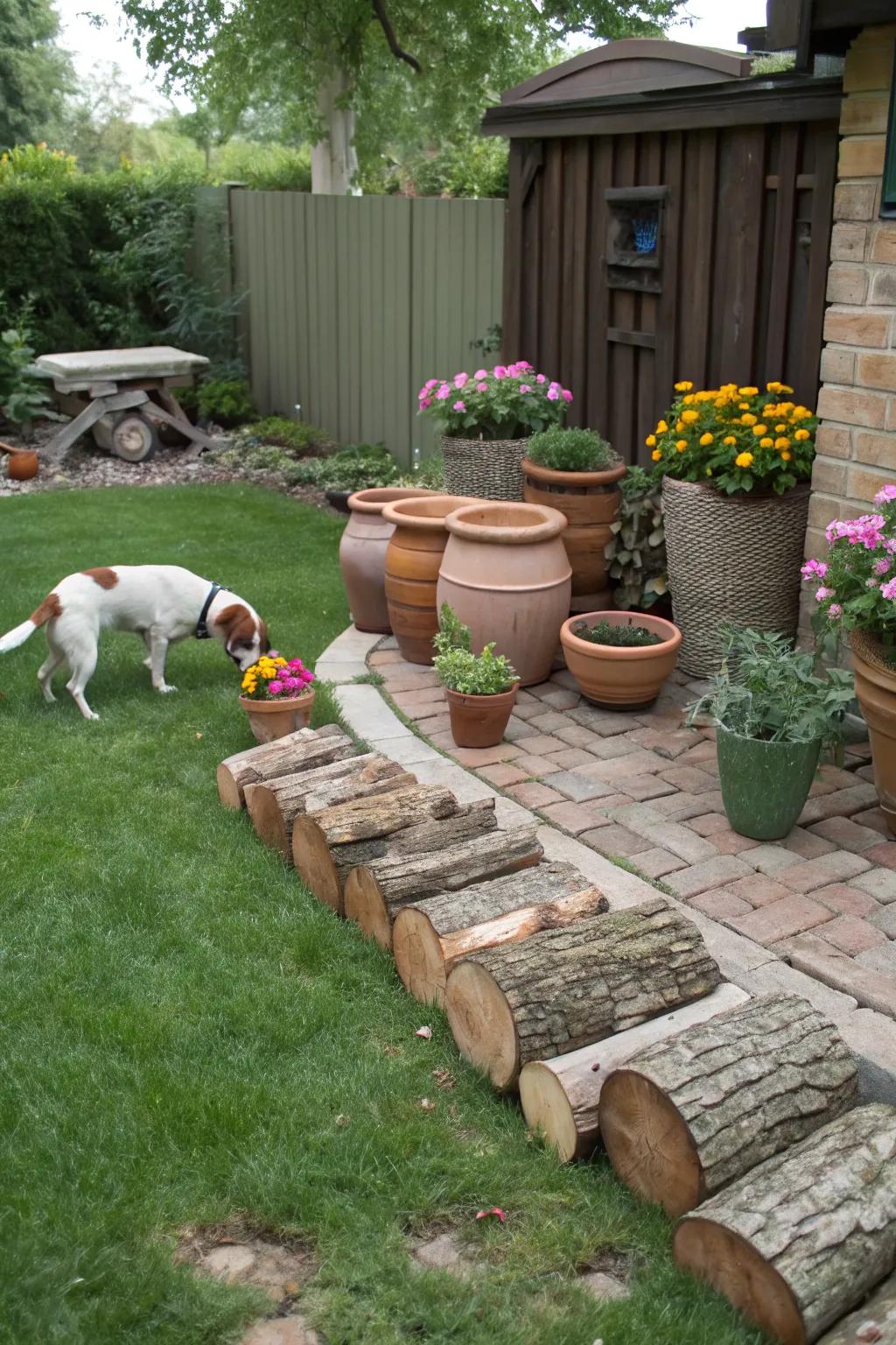 Hiding spots add excitement and enrichment to your dog’s day.