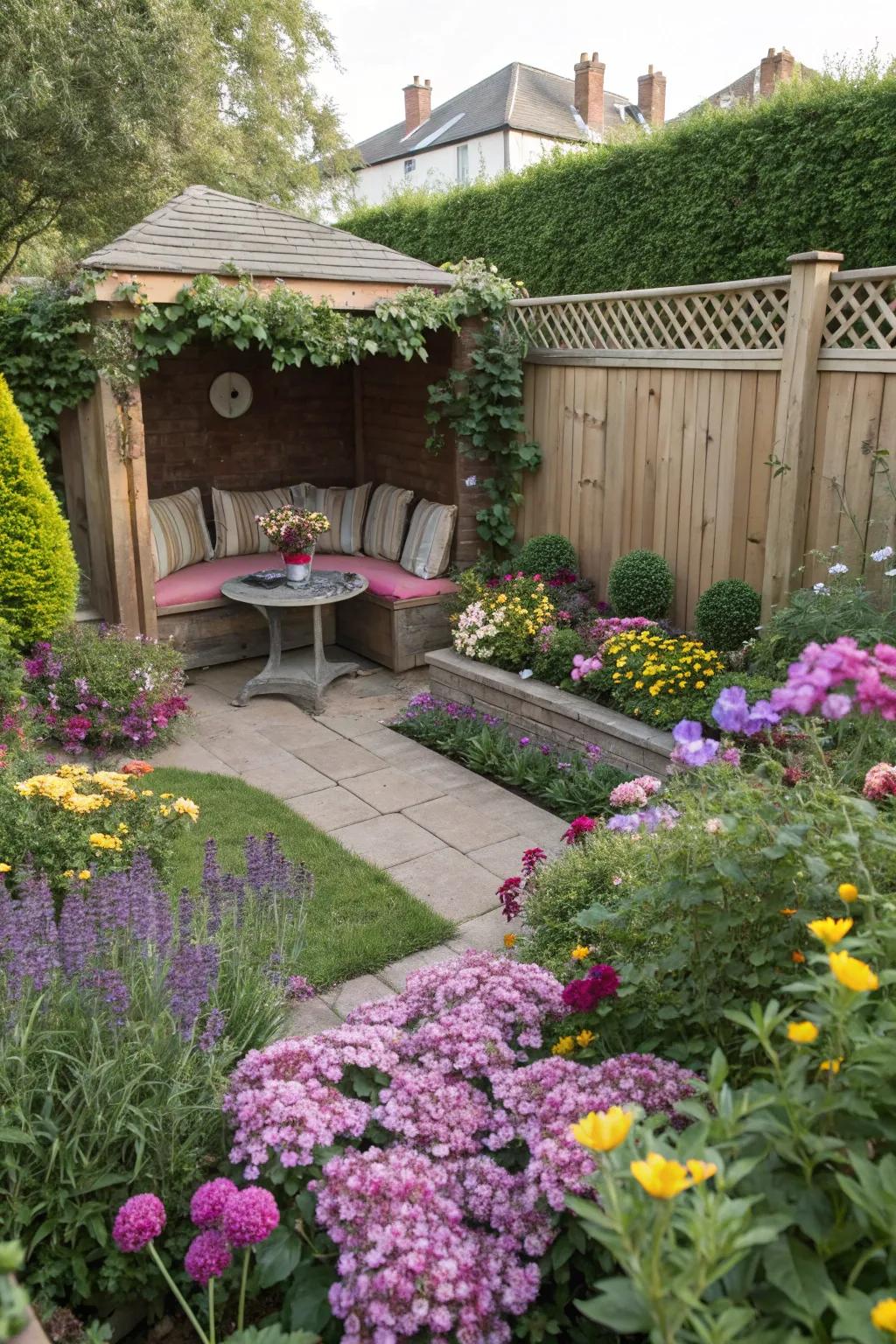 A secret garden nook for peaceful moments.