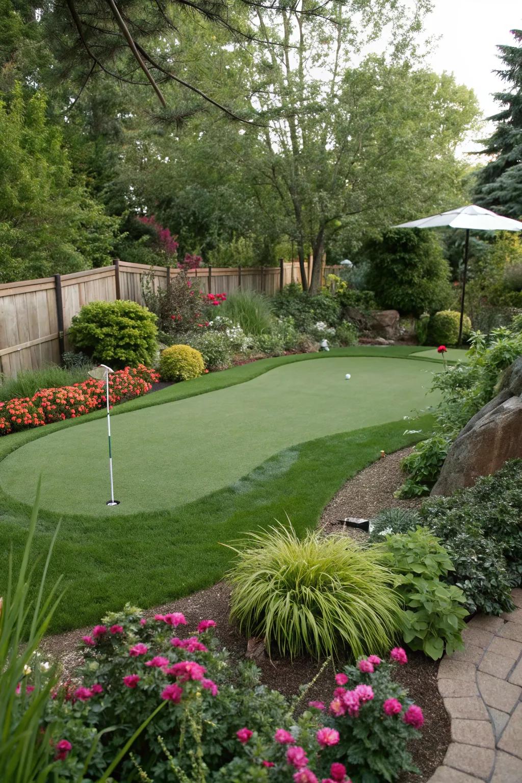 Blend your green with nature using decorative plants.