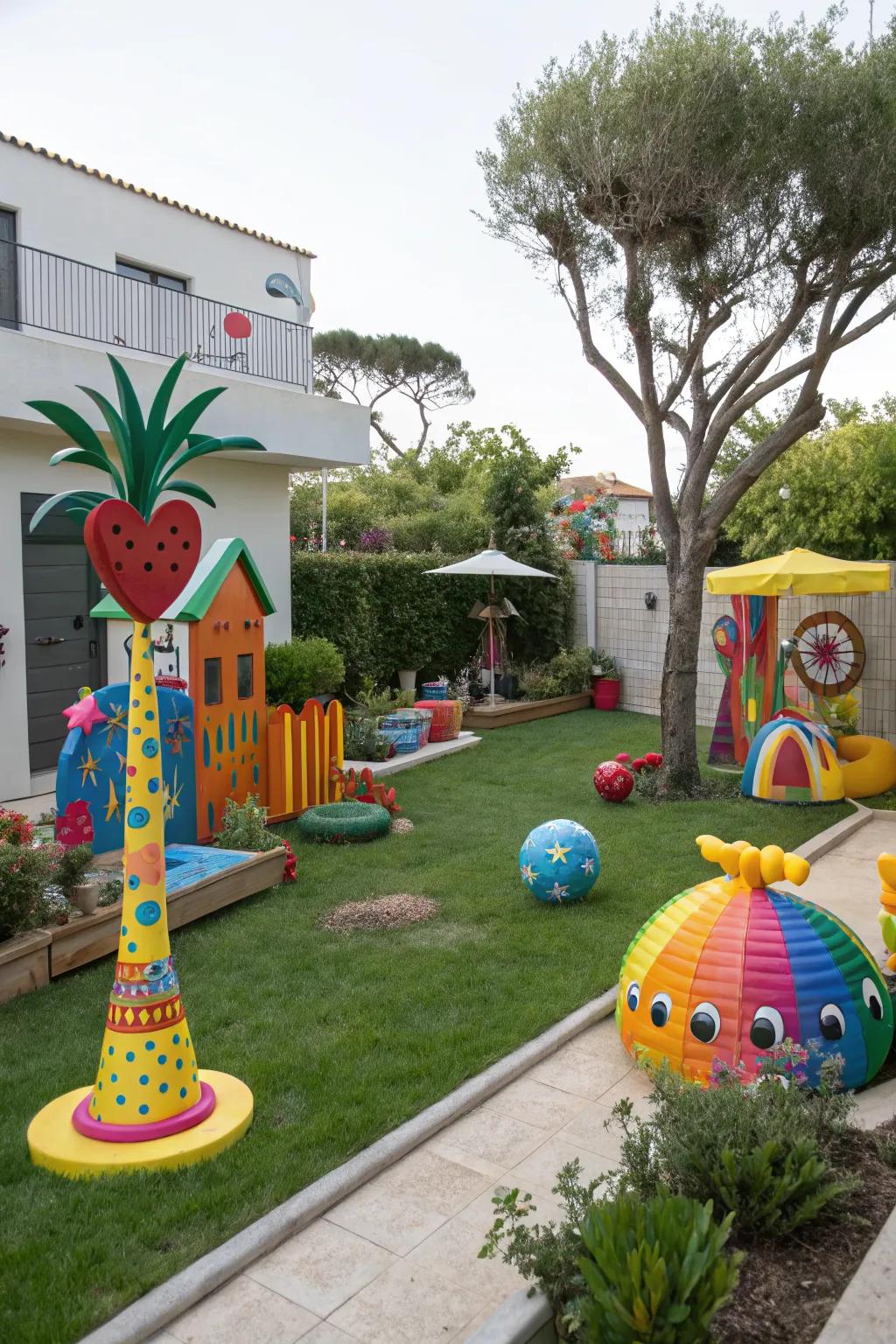 Outdoor art adds personality and flair to your living space.