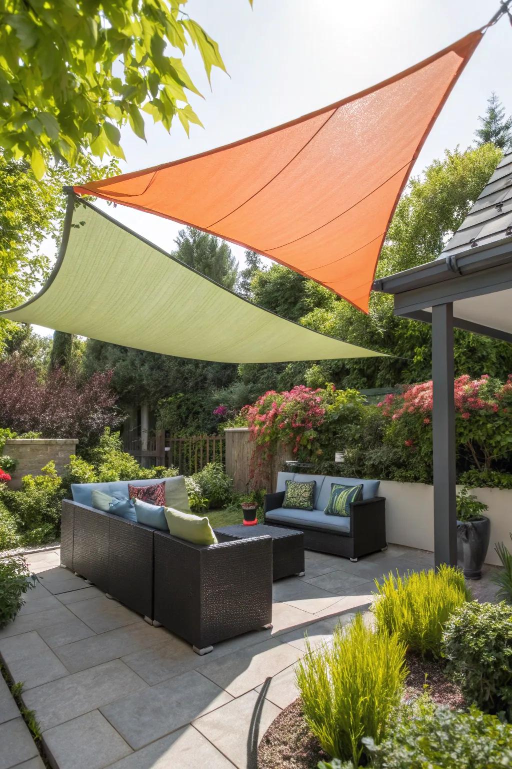 Stay cool with stylish and functional shade sails.