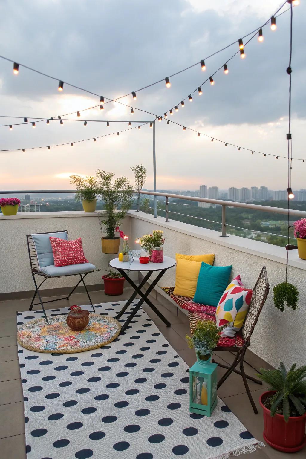 Add playfulness with cheerful polka dots.