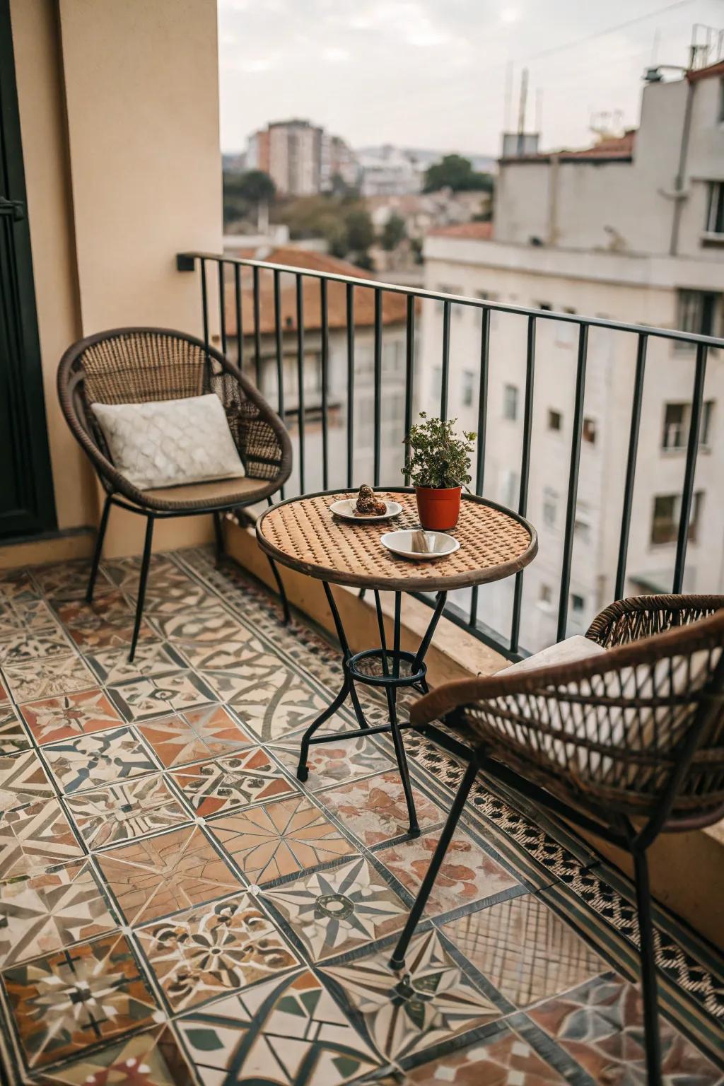 Transform your balcony with unique flooring.