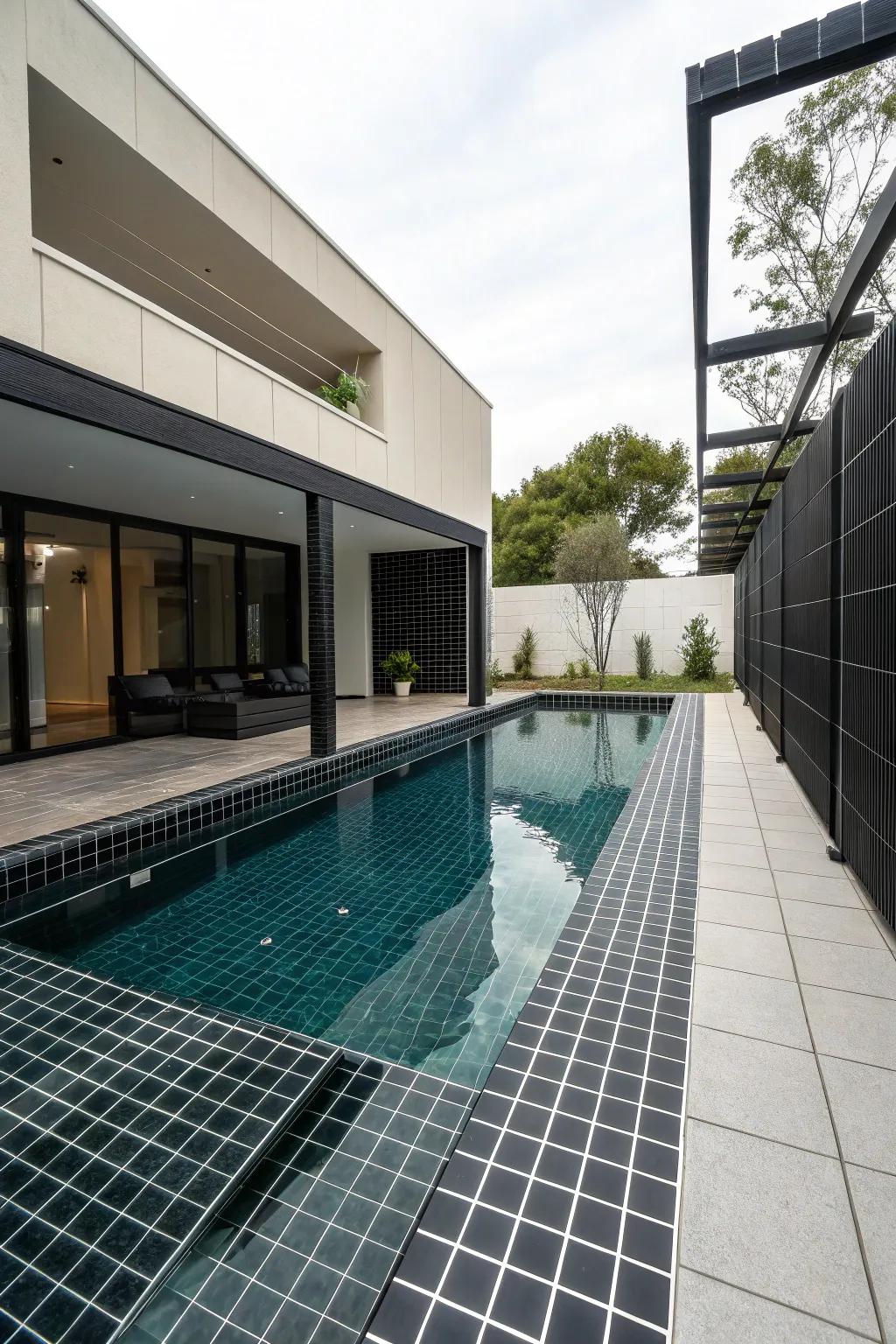 Embrace simplicity with a minimalist pool design.