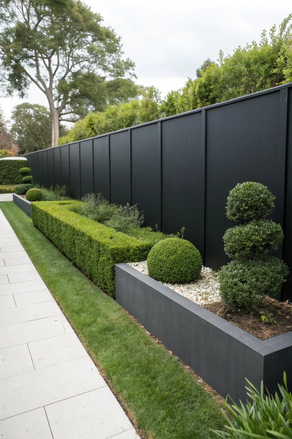 Steel panels offer a sleek, modern touch.