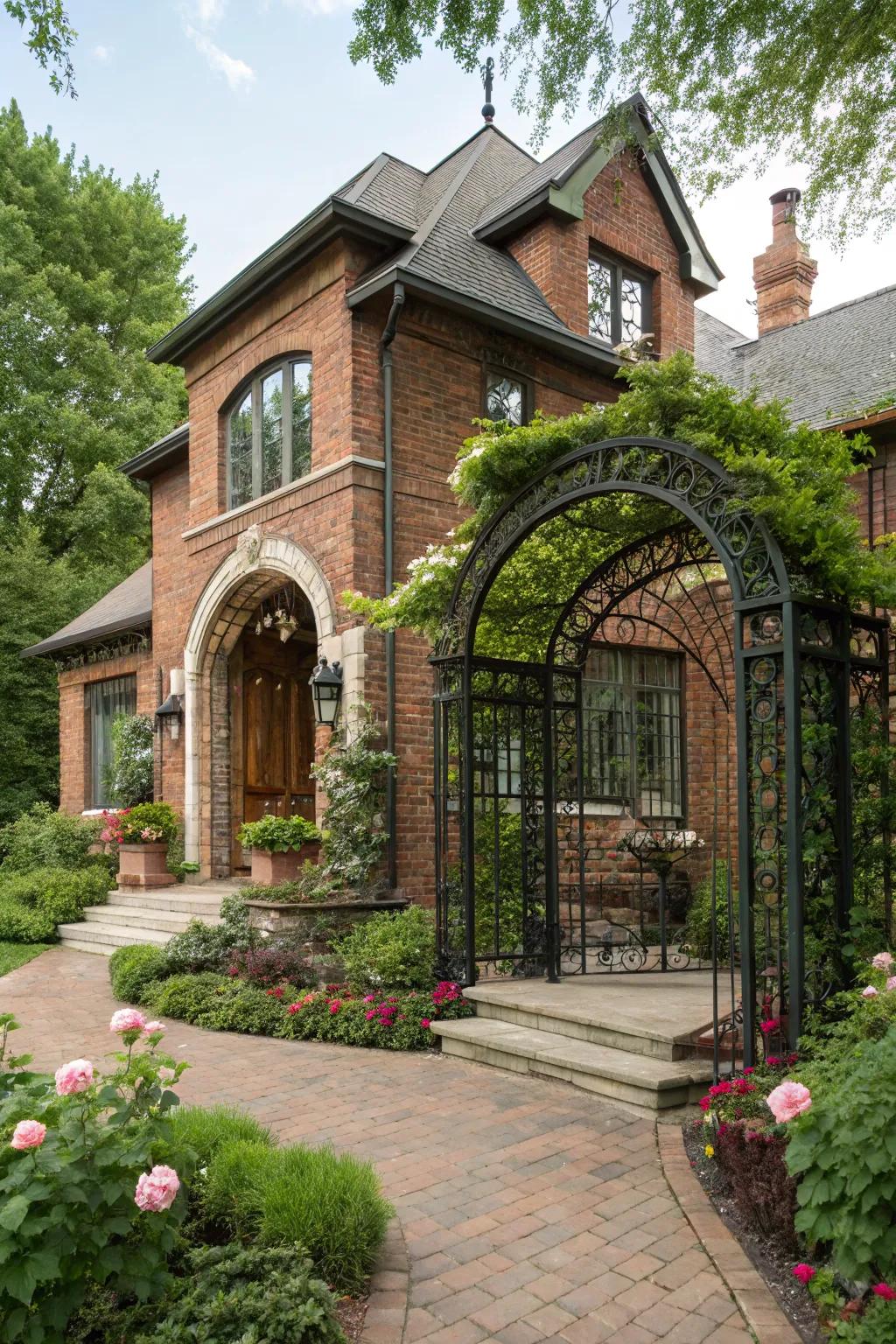 Unique entryways make a bold and welcoming statement.