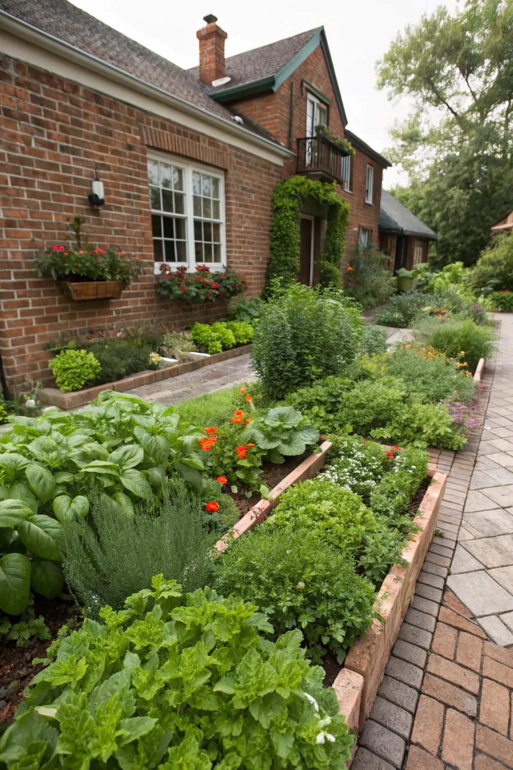 Edible landscaping combines beauty with practicality
