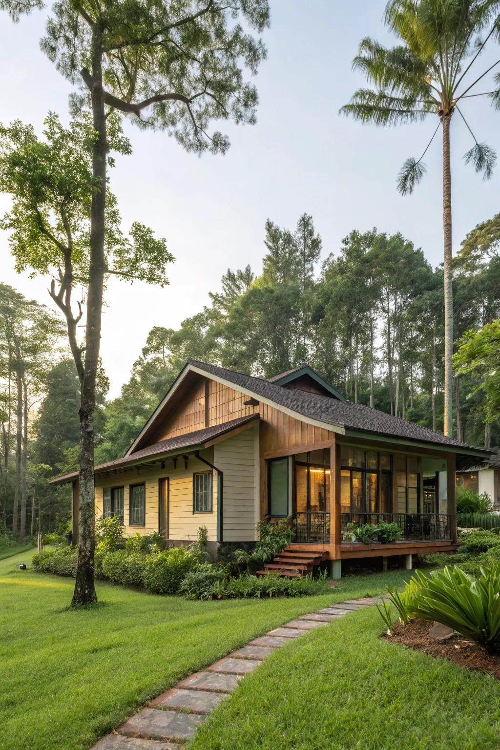 Eco-friendly materials offer sustainability with a modern aesthetic.