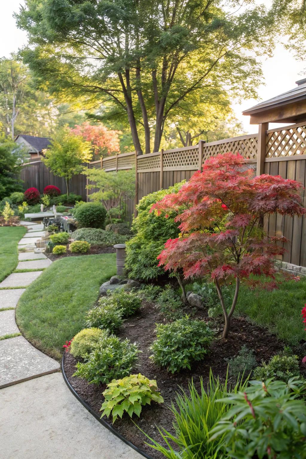 Create tranquility with Zen garden vibes.