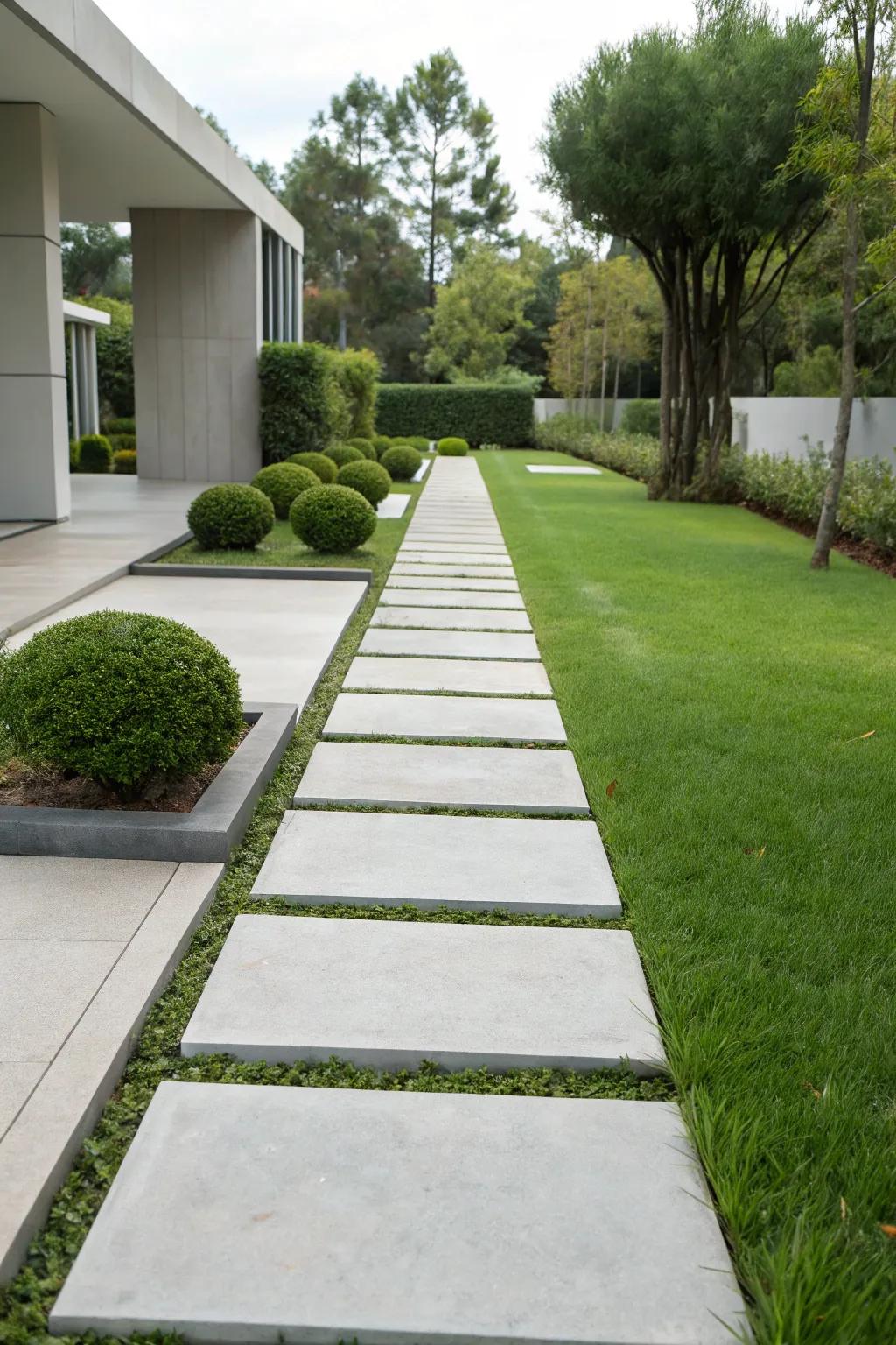 Minimalist slabs offer a clean, understated elegance.