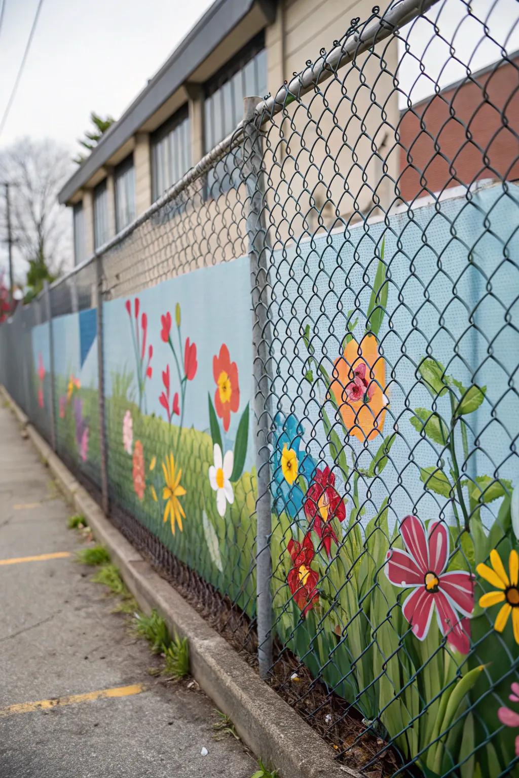 A mural turns your fence into a personalized work of art.