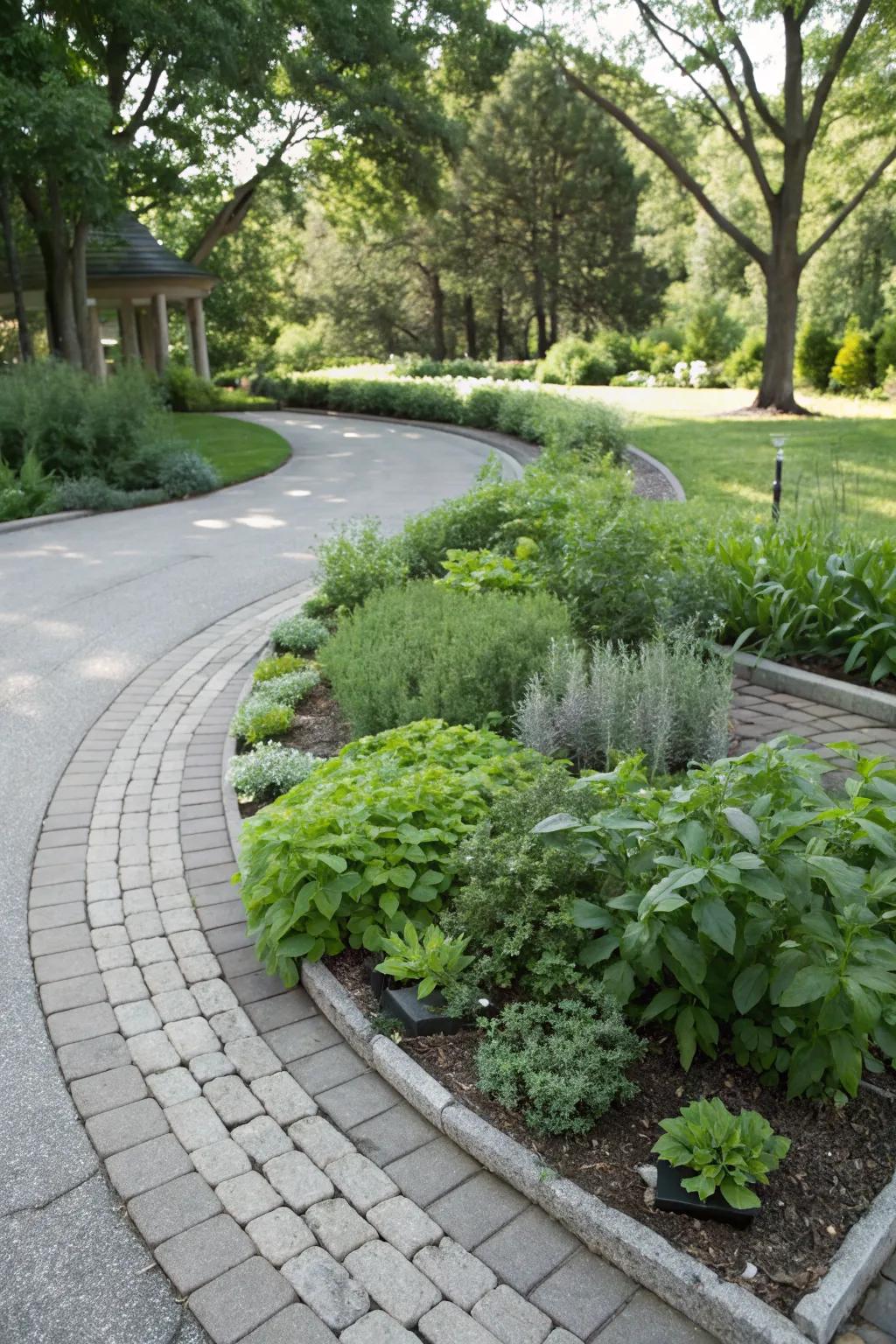 Edible landscaping providing fresh produce.