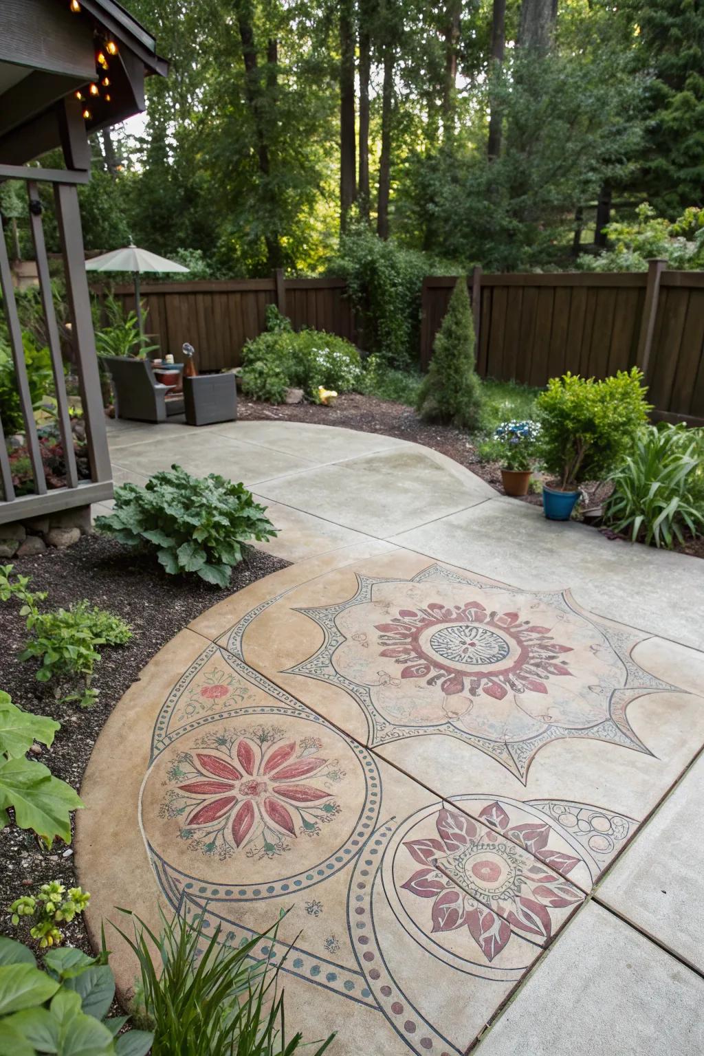 Textured stains add depth and intrigue to outdoor spaces.