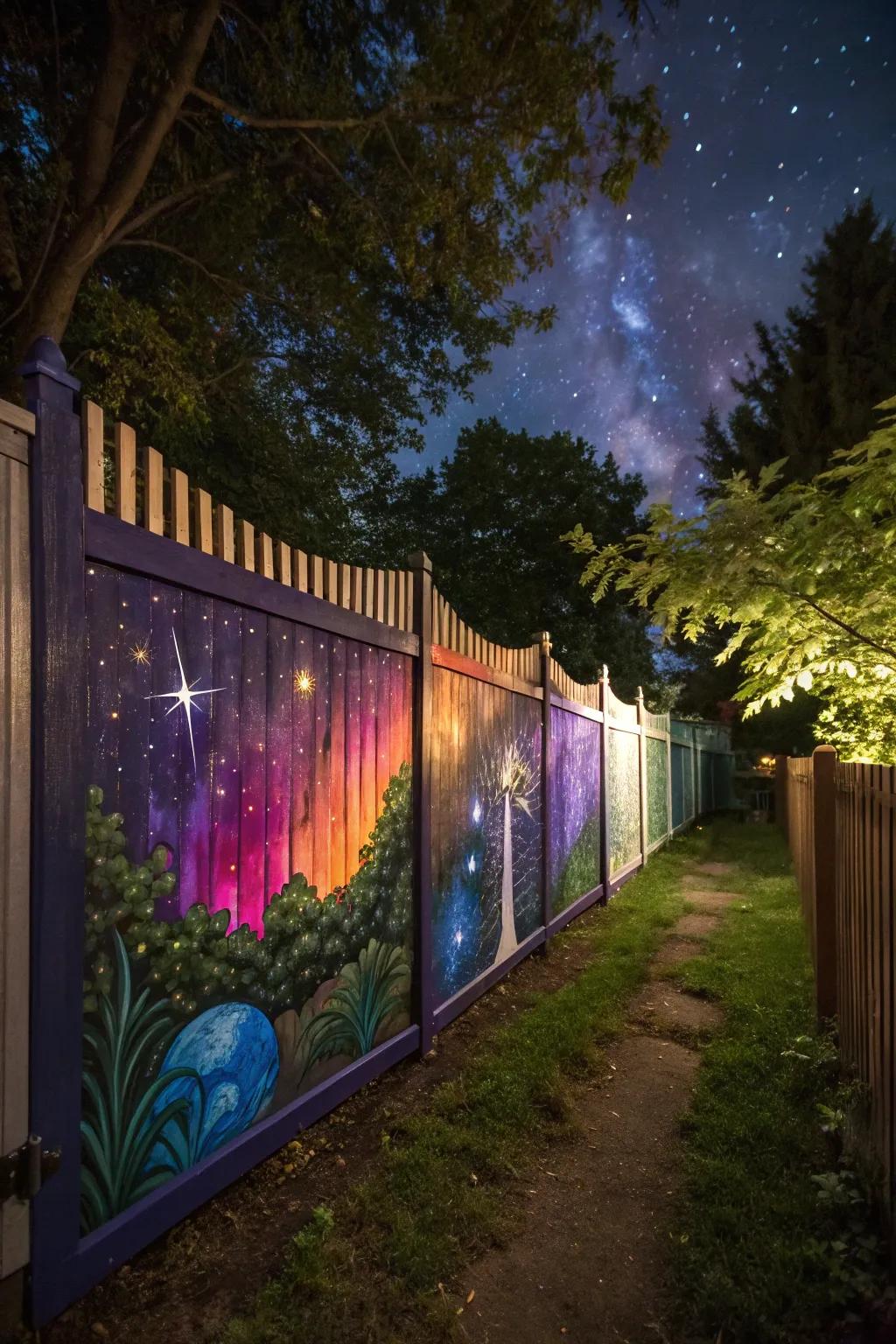 Bring the cosmos to your backyard with a galaxy theme.
