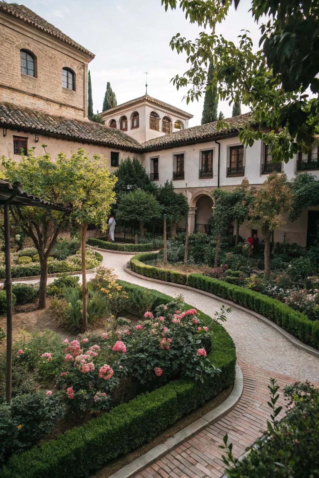 A secret garden adds mystery and intrigue to your courtyard.