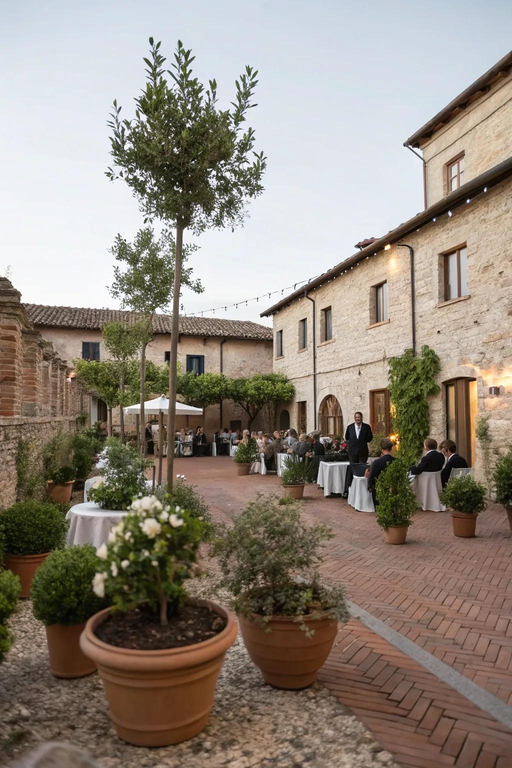 Eco-friendly decor that guests can take home and cherish.