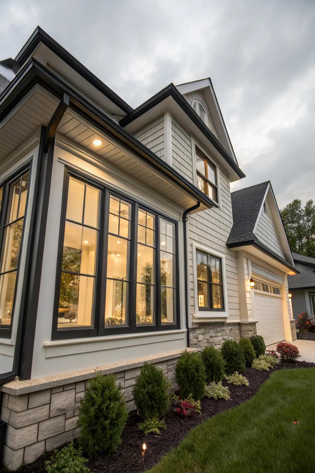 Modern twist: Stark angles add a fresh edge.