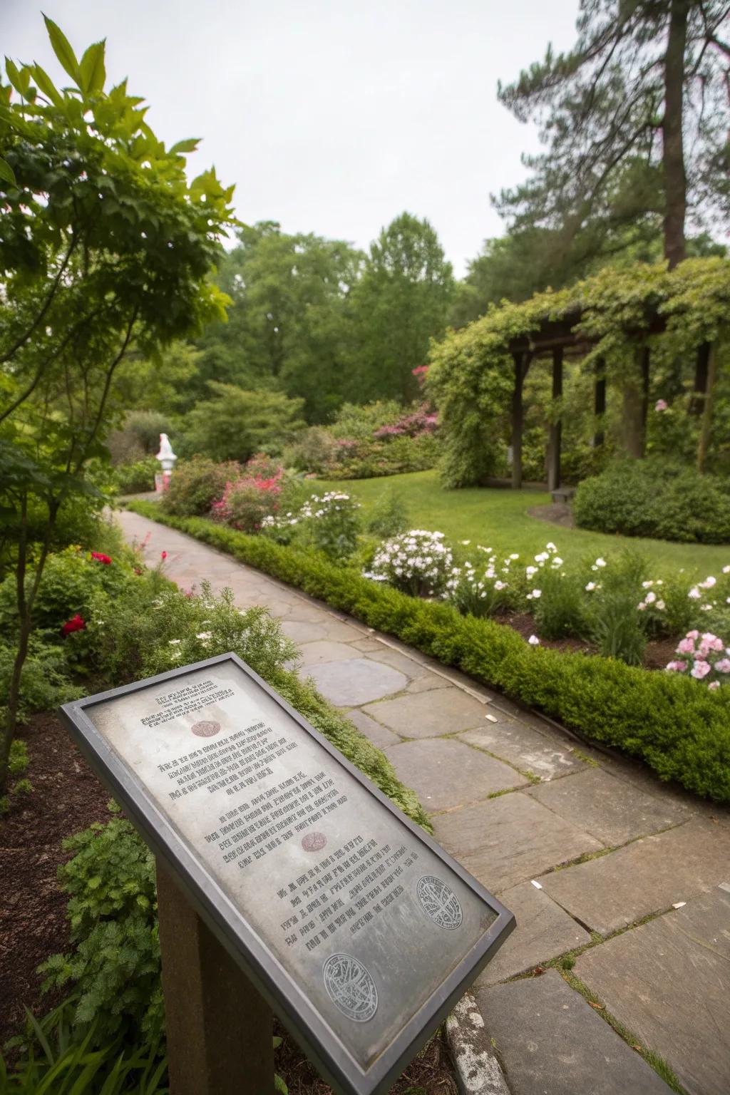 Share inspiration with beautiful garden quote plaques.
