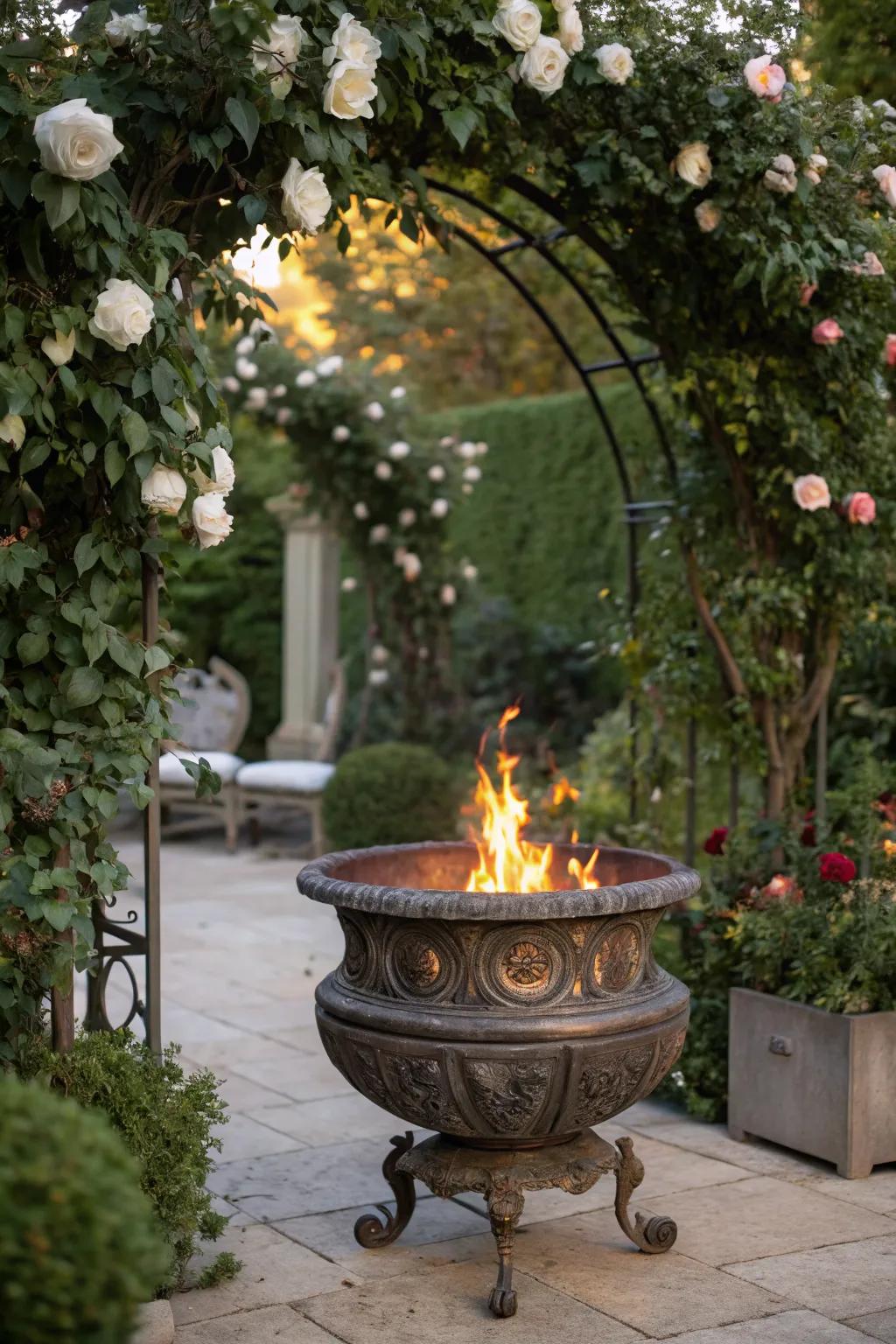 Vintage-inspired fire pits offer timeless charm and character.