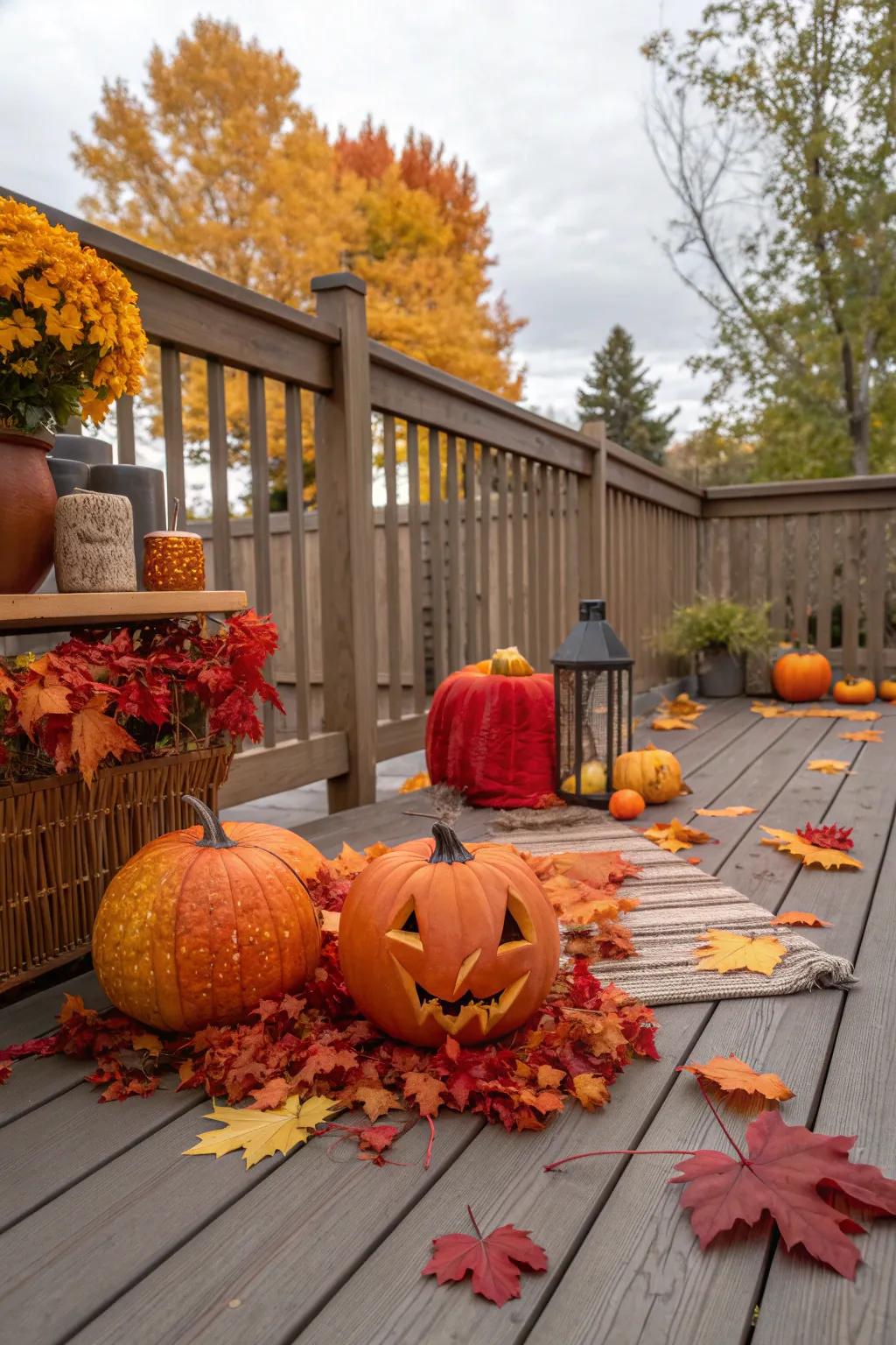 Seasonal decor keeps your deck feeling fresh and vibrant.