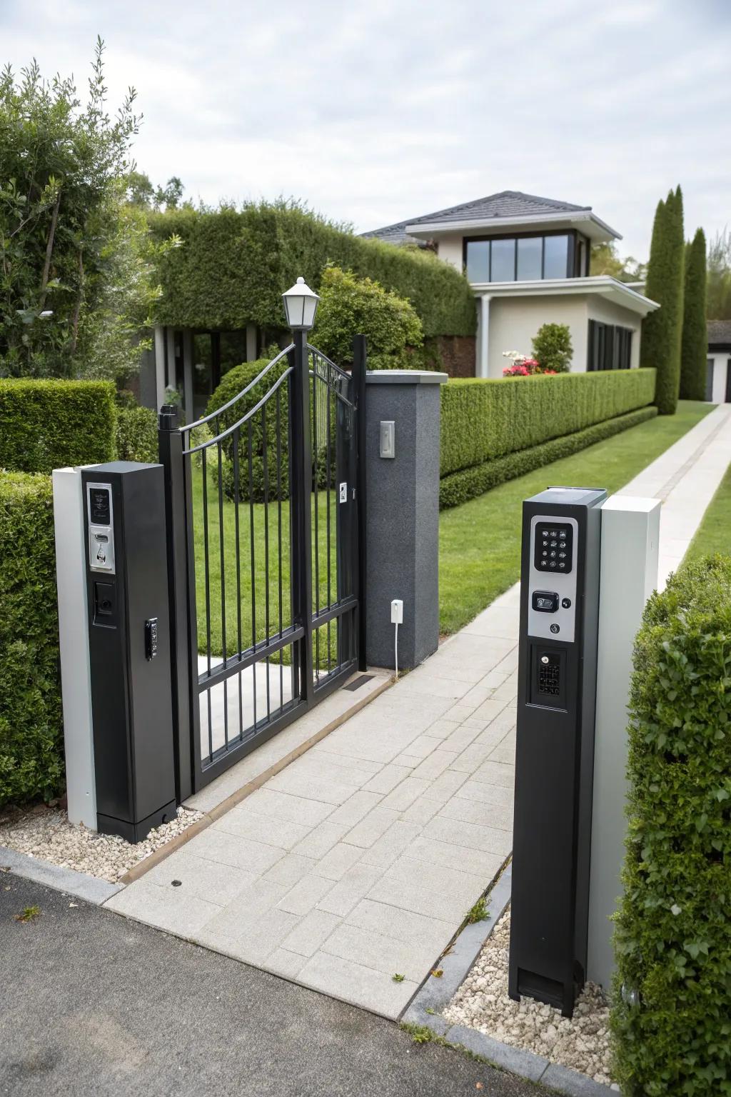 Smart technology enhances convenience and security.