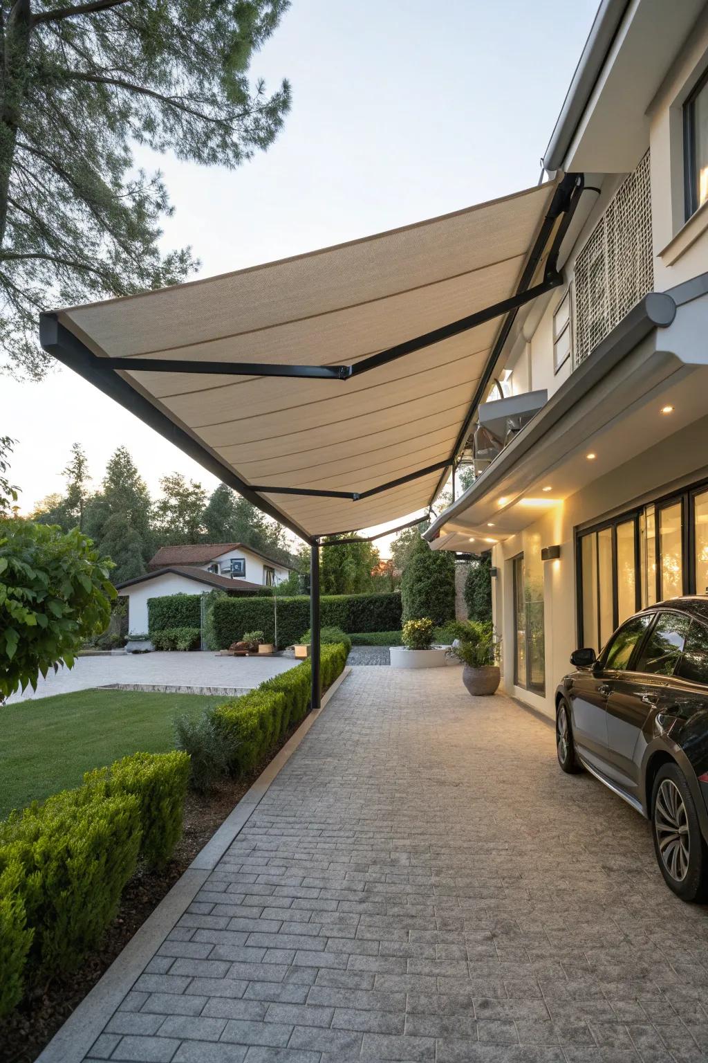 Enjoy versatility and privacy with retractable awnings.