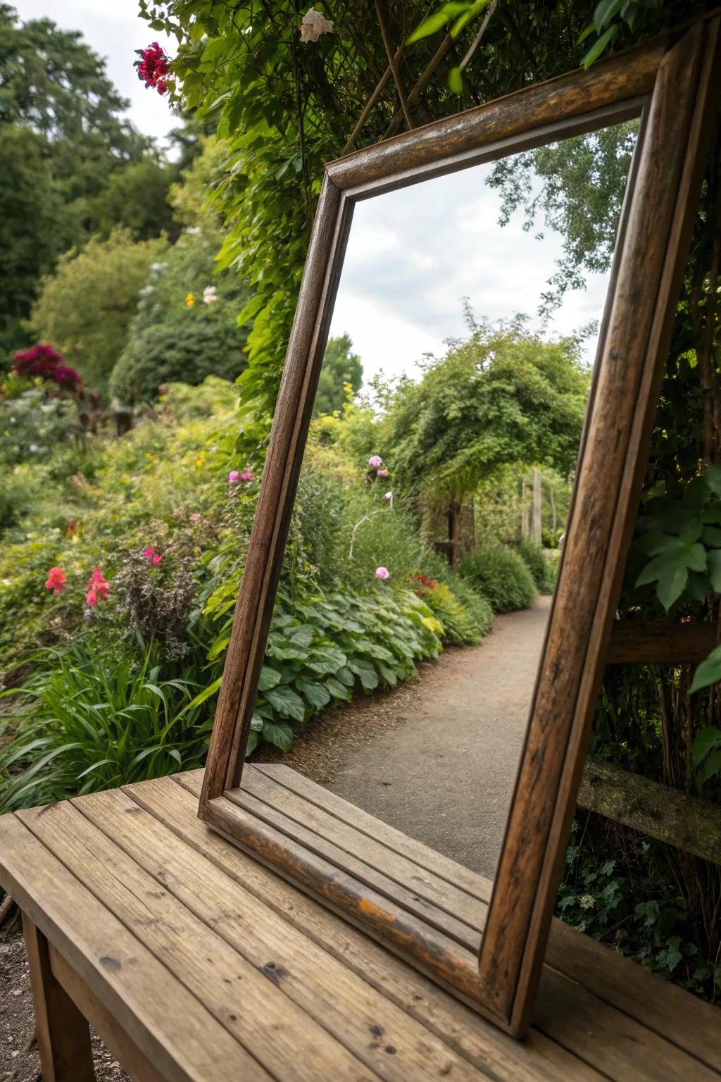 Mirrors create enchanting illusions and depth.