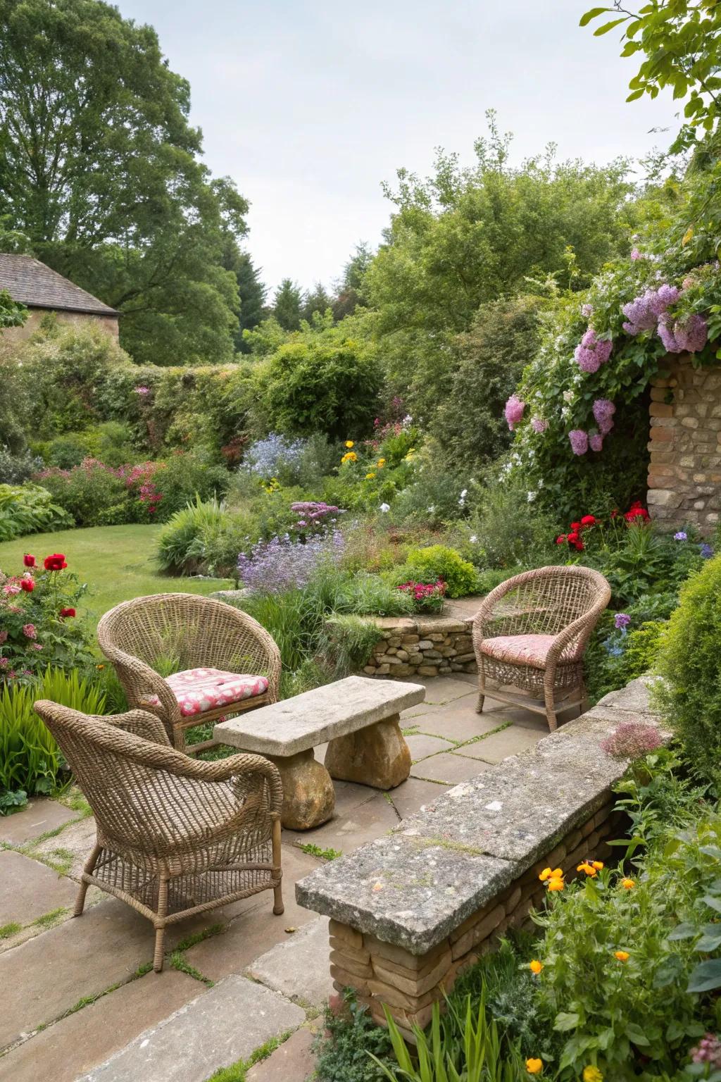 A cozy seating area invites relaxation and conversation.