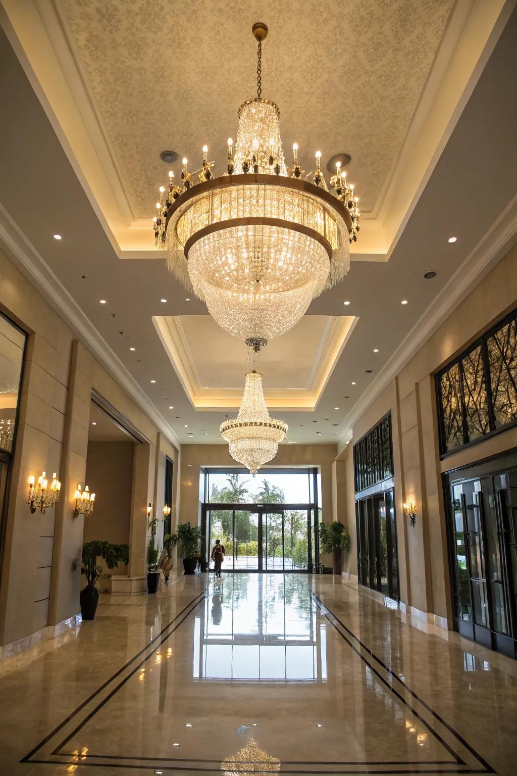 Impress with the complexity of a multi-light pendant.