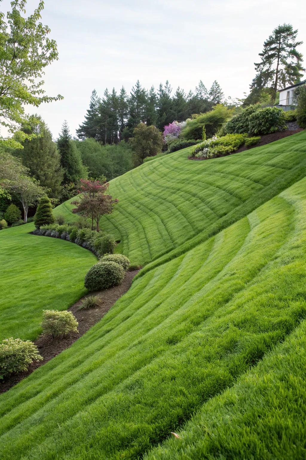 Hydroseeding provides rapid ground cover