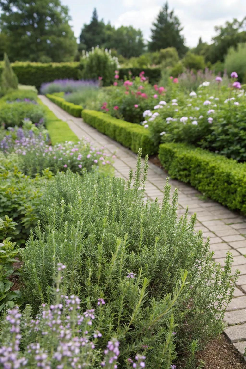 Aromatic herbs add scent and attract fairies.