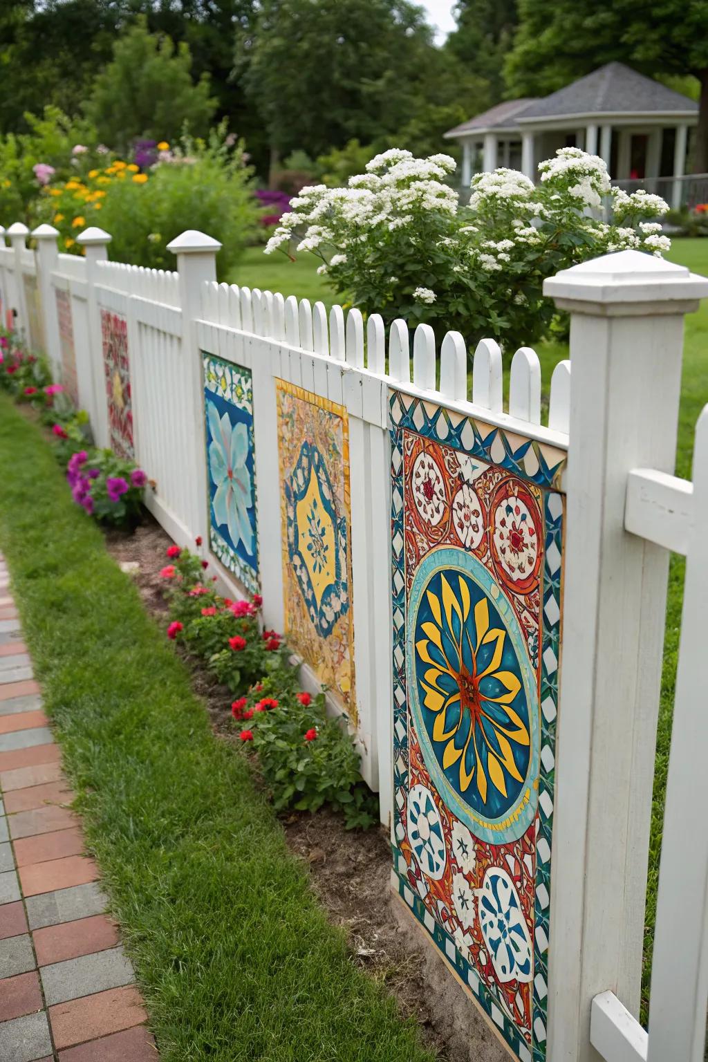 Add an artistic flair with mosaic kickboards