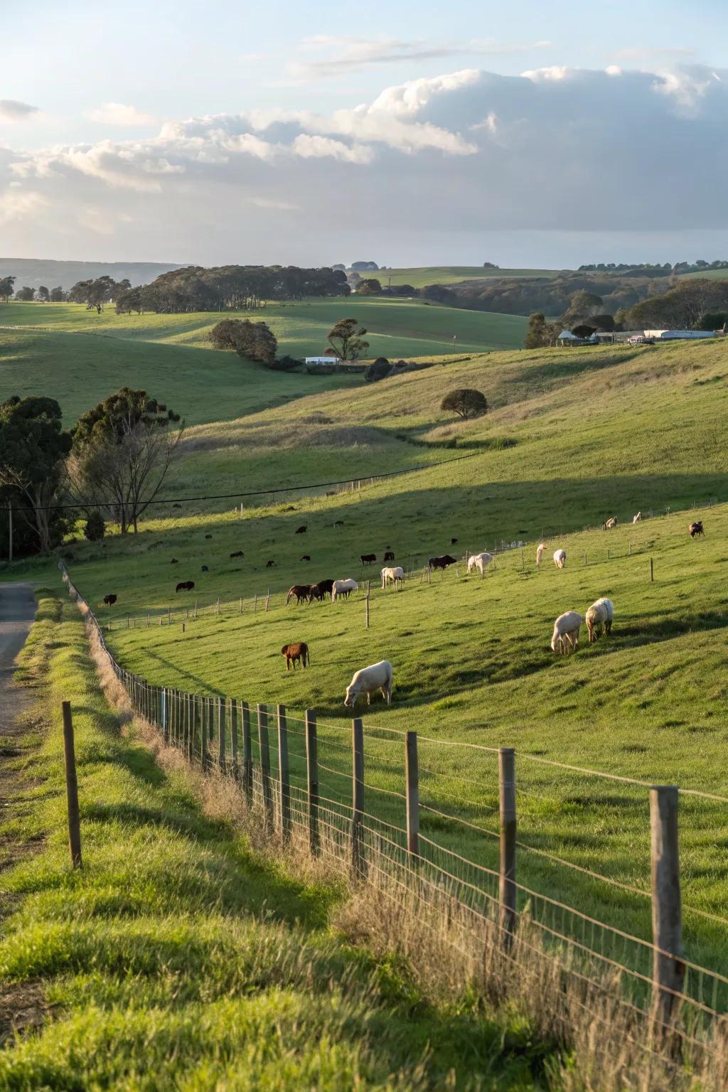 Practical containment: Electric fencing for rural properties.