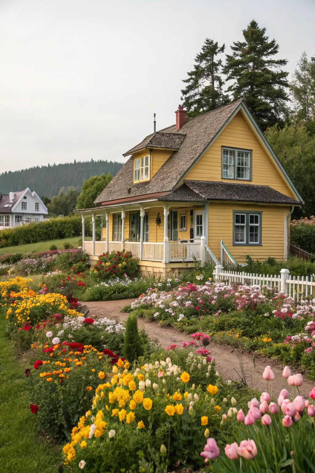 Yellow foundation adds a splash of joy.