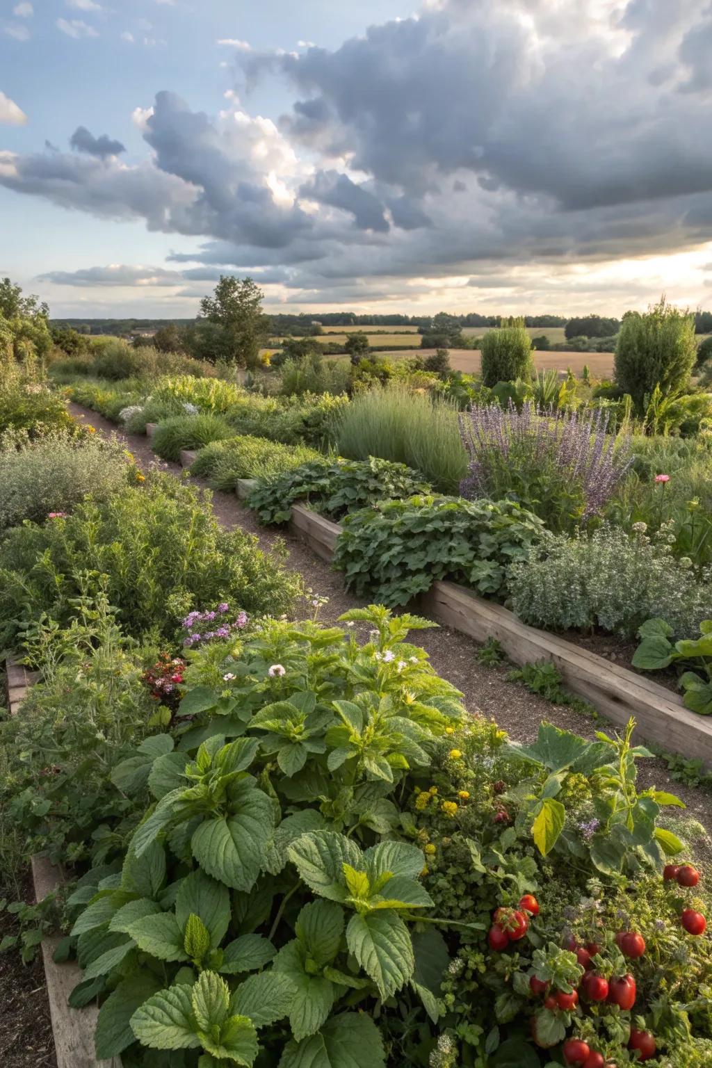 Enjoy fresh produce with edible plants.