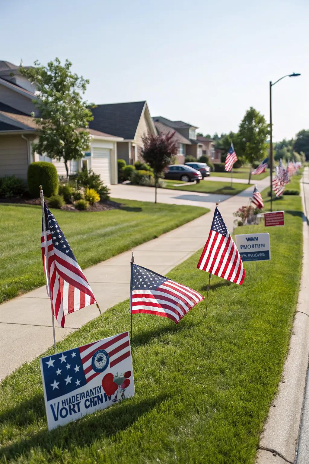 Welcome guests with festive front yard signs.