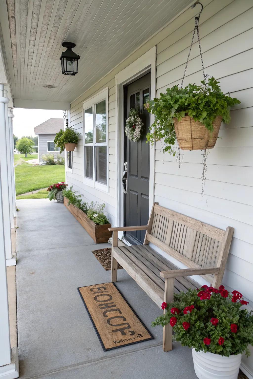 A tidy porch is an inviting porch.