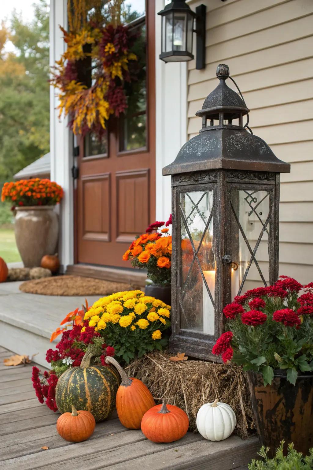 Lanterns can easily adapt to seasonal changes.