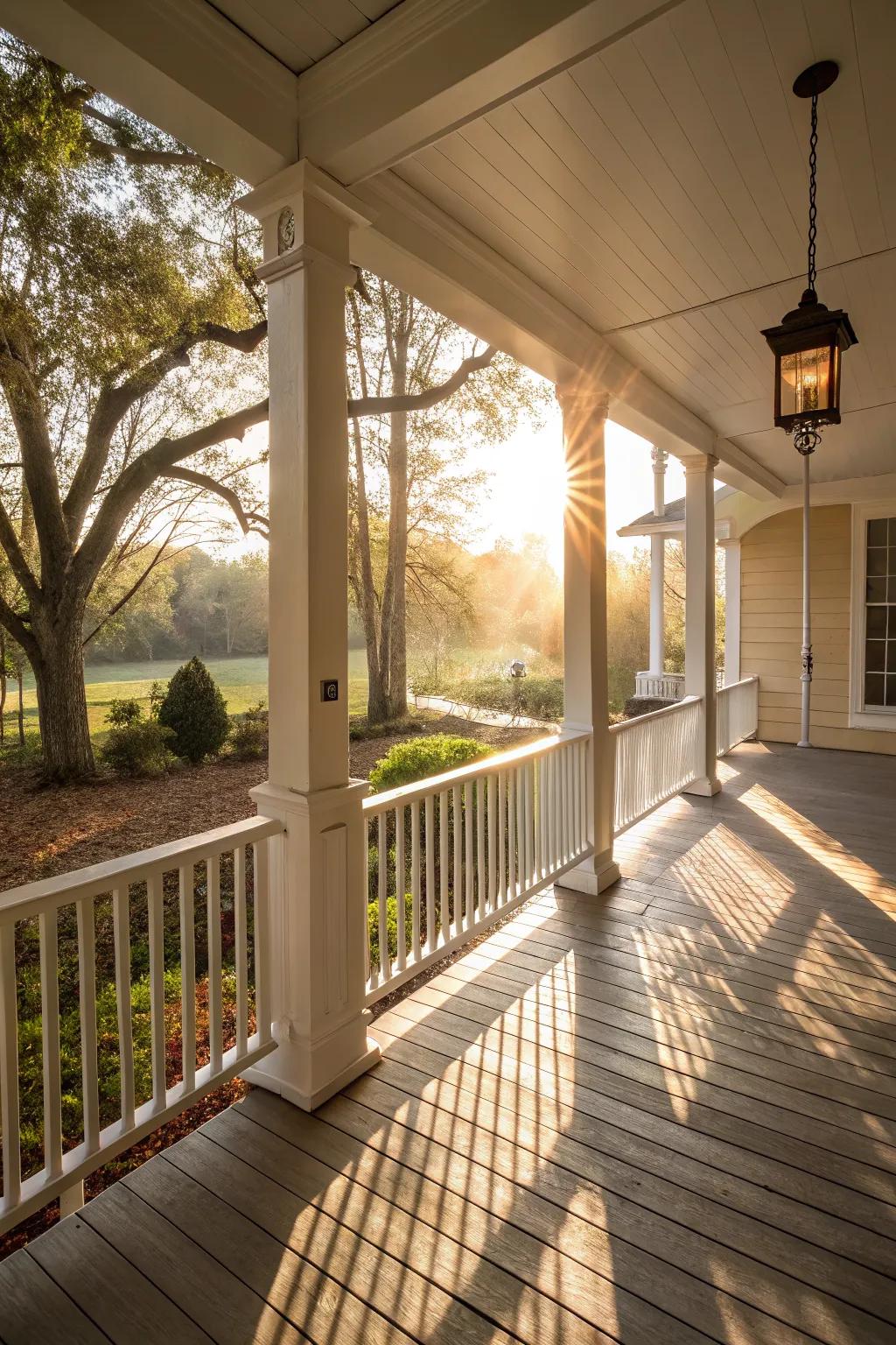 Open designs maximize light and create an airy atmosphere.