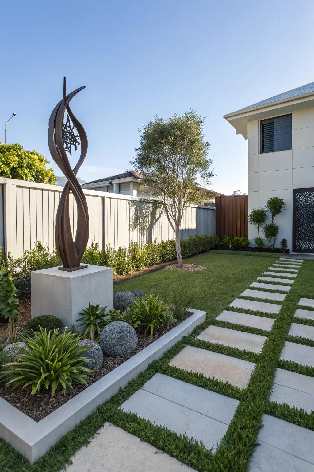 Sculptures bring art and personality to your outdoor space.