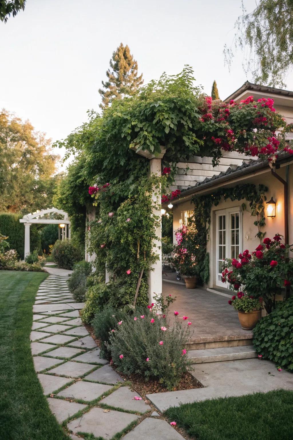 Pergolas add shade and elegance to any outdoor space.