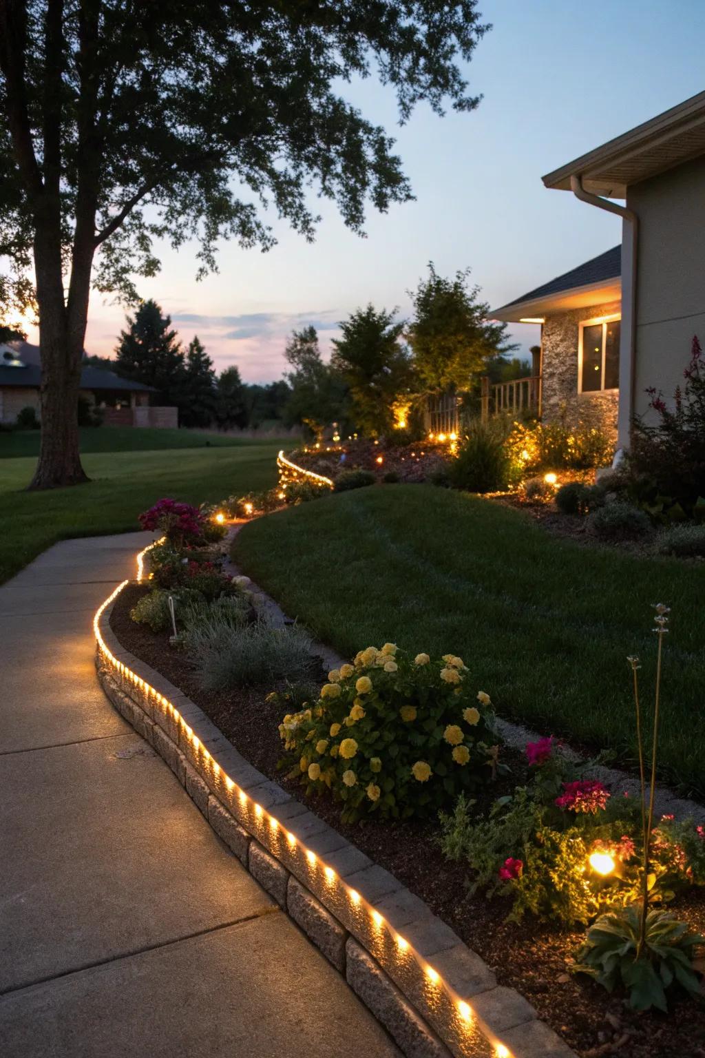 Outline your spaces with versatile rope lights.