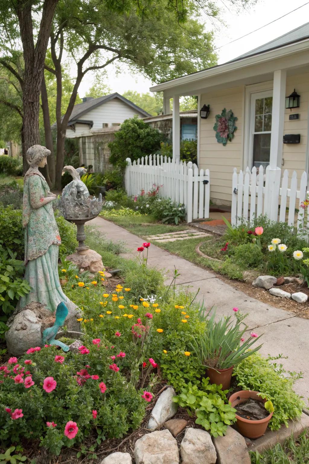 Artistic elements personalize and add character to your garden