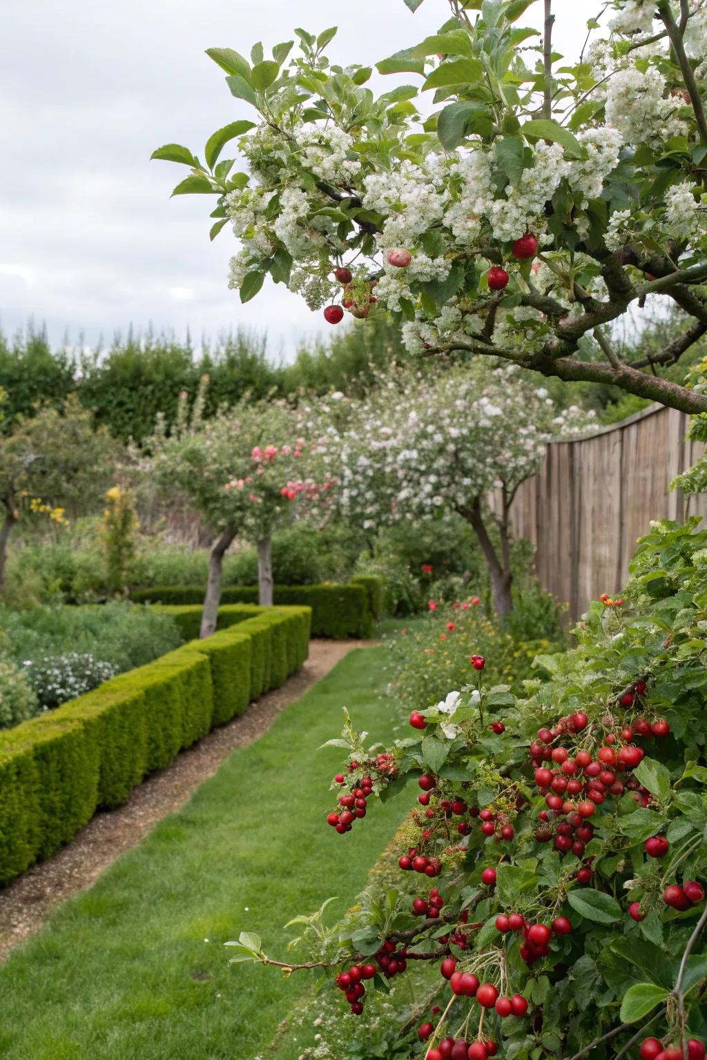 Edible landscaping blends beauty with utility.