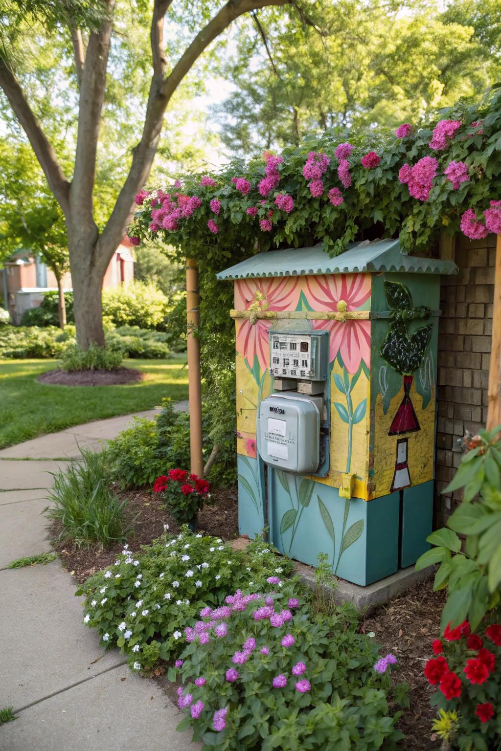 Art installations add intrigue to landscapes.