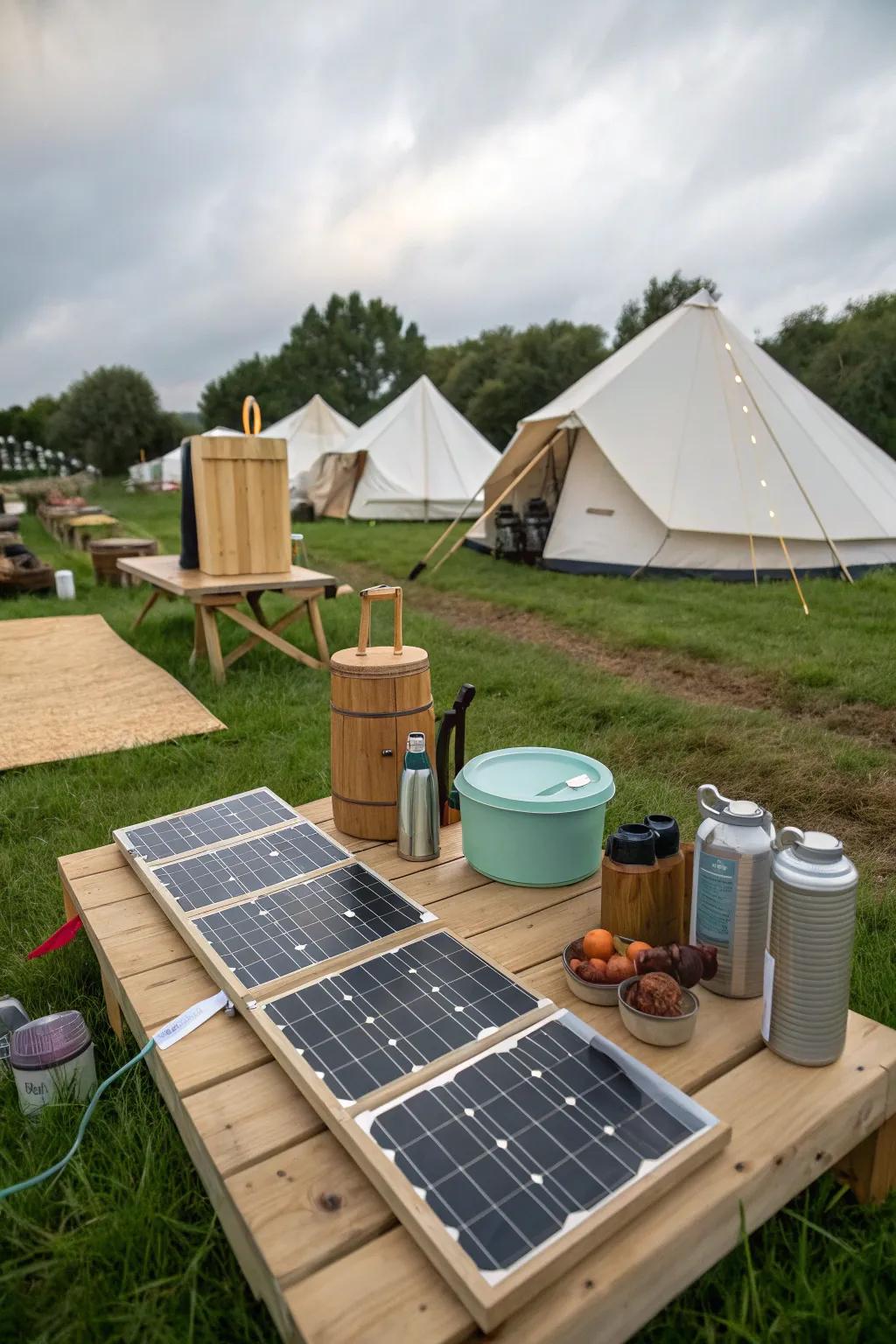 Go green with eco-friendly glamping practices.